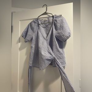 Madewell Lucy Wrap Top, Size XS